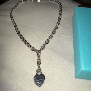 Tiffany & Co. Silver Heart Pendant Necklace